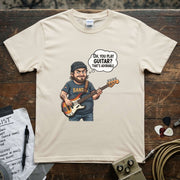 Oh You Play Guitar That’s Adorable | Funny Bass Player Shirt featuring a cartoon bass player with a cheeky expression.